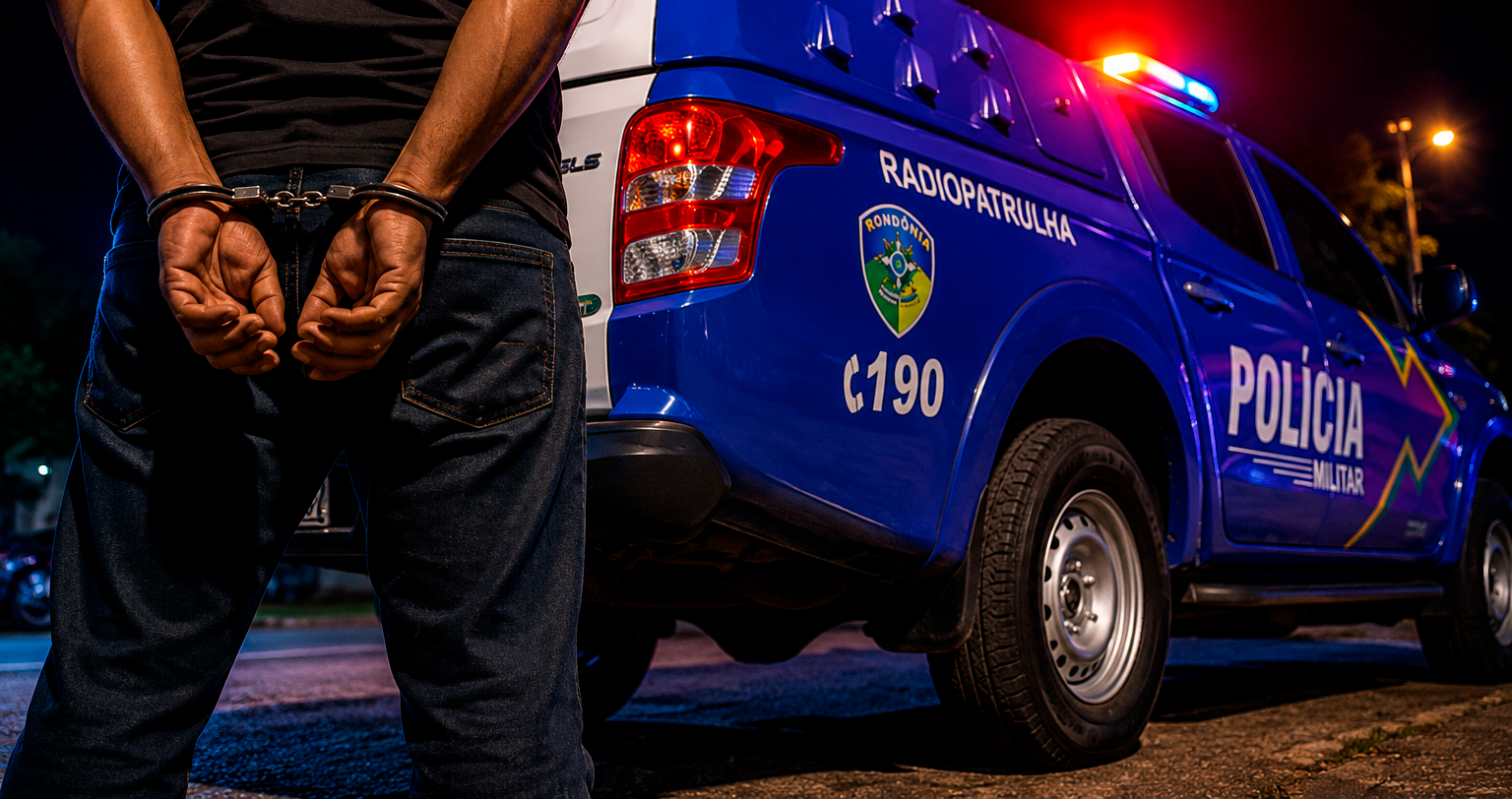 Ameaça e simulacro: PM prende suspeito em Ji-Paraná