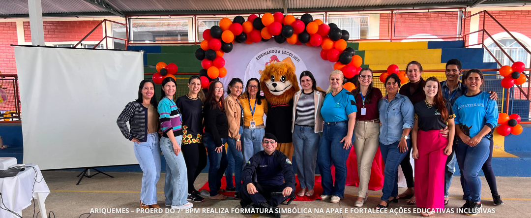 PROERD Kids na APAE de Ariquemes forma 60 alunos