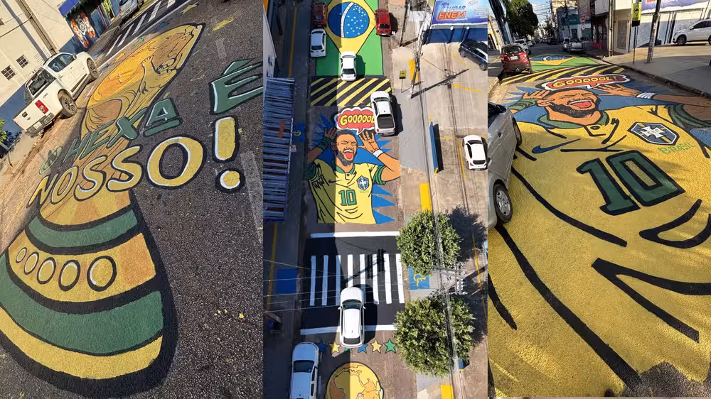 Mural da Copa em Porto Velho mobiliza 90 crianças