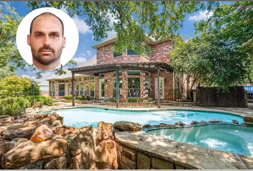Mansão de Eduardo Bolsonaro no Texas vira vitrine política